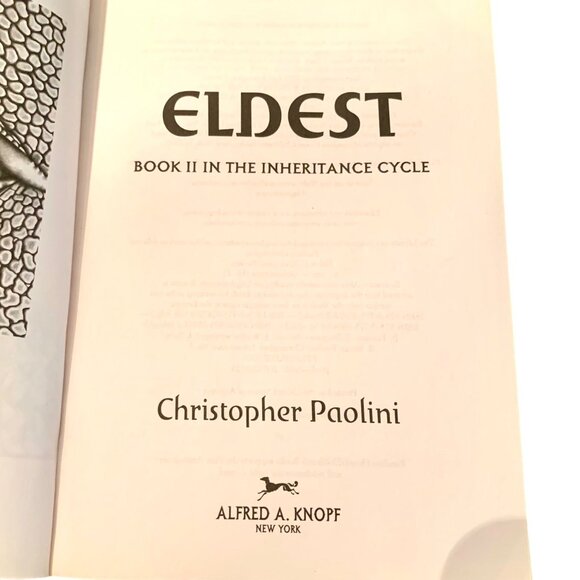 Eldest Book 2 Inheritance Cycle Series Christopher Paolini Paperback 1st ED - Picture 3 of 8